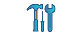 illustration of hammer, screwdriver, and wrench